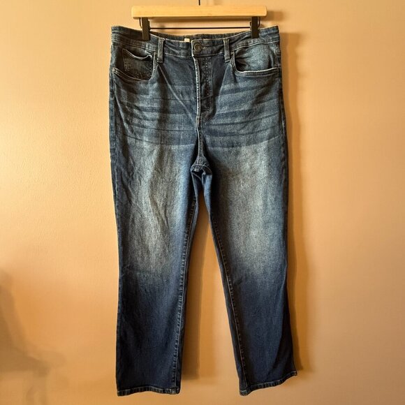 Women's Plus 16 Kut from the Kloth Rosa Ankle Vintage Straight High Rise - Picture 2 of 7